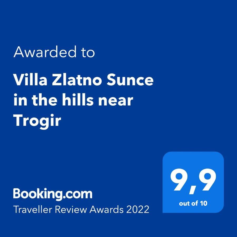 Villa Zlatno Sunce In The Hills Near Trogir Vrsine ภายนอก รูปภาพ
